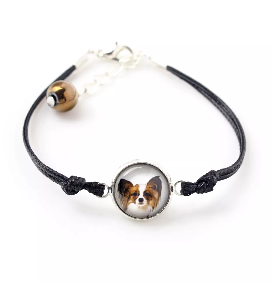 Papillon, Kontinentaler Zwergspaniel - Armband mit Ihrem Foto handgefertigt, einzigartiger Schmuck der Marke Art-Dog