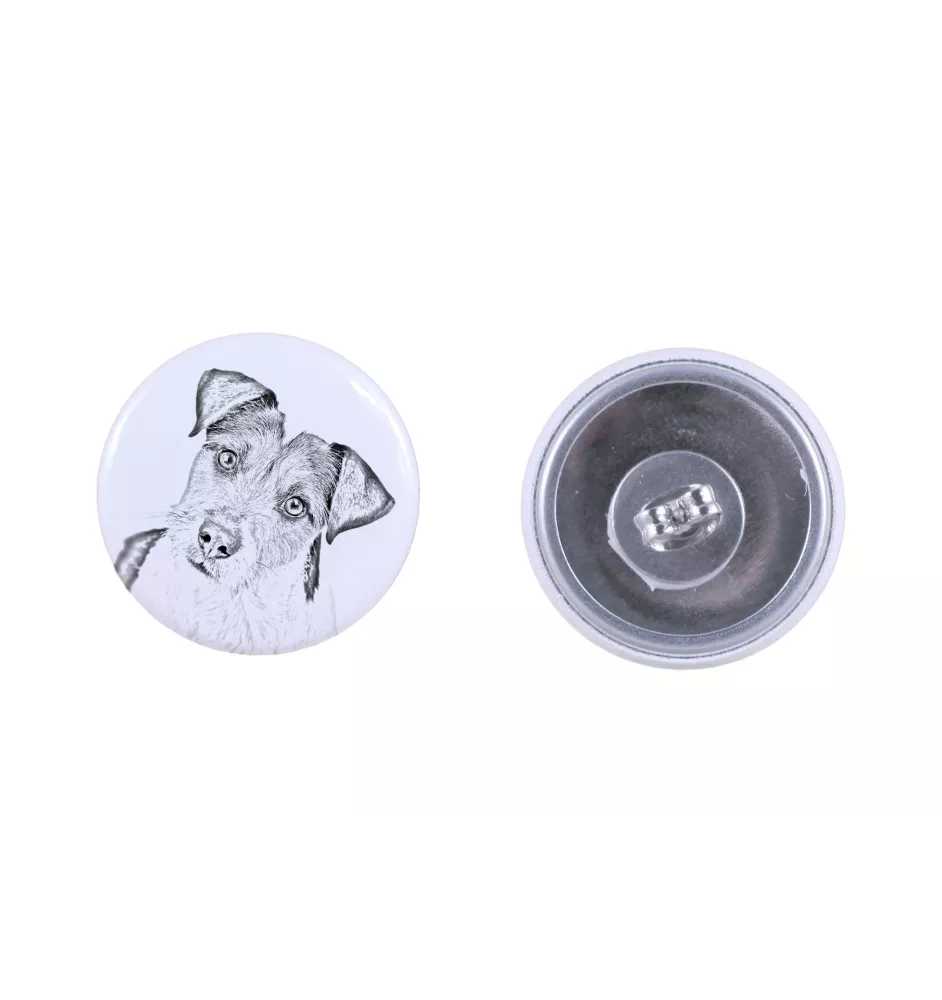 Terrier du révérend Russell, Parson Russell terrier - boucles d'oreilles uniques avec un chien, votre animal de compagnie sur un porte-clés, marque propre Art-Dog