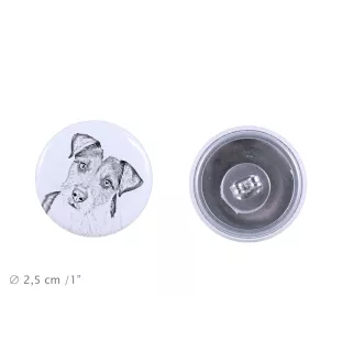 Terrier du révérend Russell, Parson Russell terrier - boucles d'oreilles uniques avec un chien, votre animal de compagnie sur un porte-clés, marque propre Art-Dog