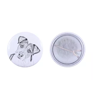 Parson Russell Terrier - Anstecknadel mit Ihrem Hund, fügen Sie Ihr eigenes Foto hinzu, Marke Art-Dog