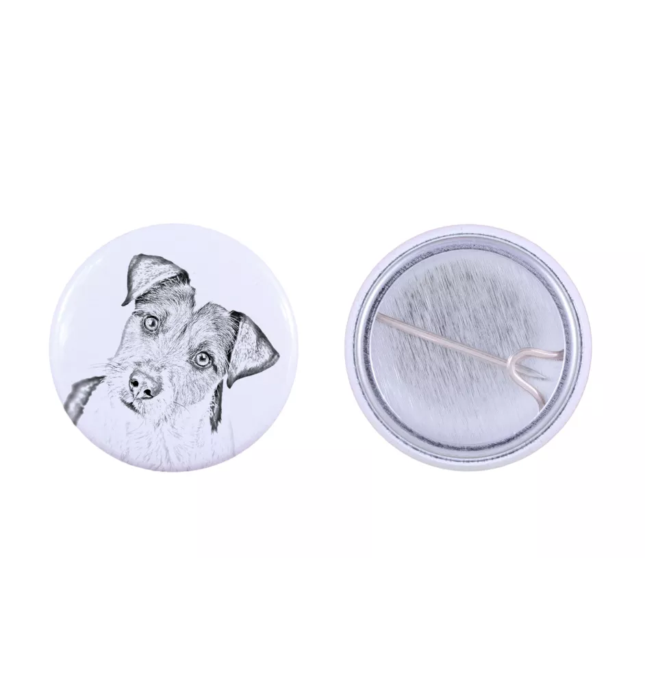 Parson Russell Terrier przypinka z psem mała Art-Dog