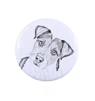 Parson Russell Terrier przypinka z psem mała Art-Dog