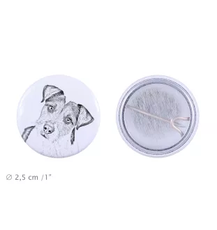 Parson Russell Terrier - Anstecknadel mit Ihrem Hund, fügen Sie Ihr eigenes Foto hinzu, Marke Art-Dog