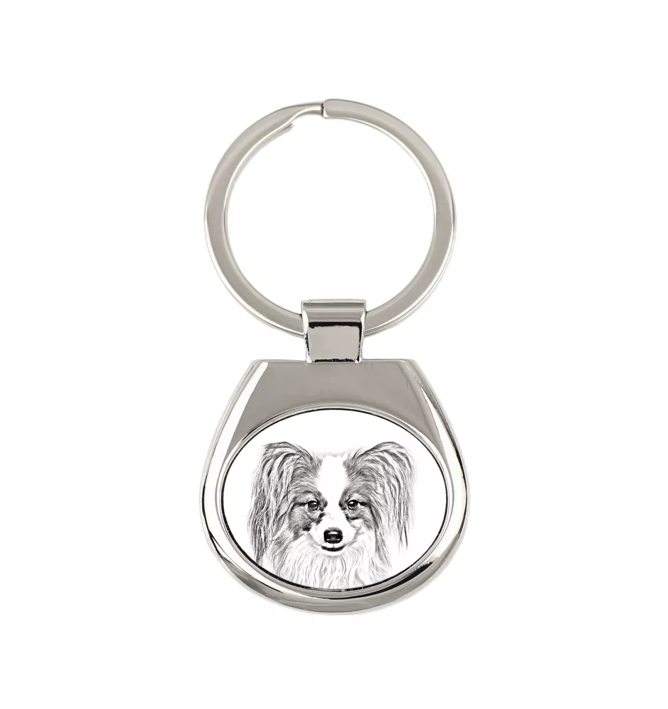 Papillon brelok ze zdjęciem psa Art-Dog