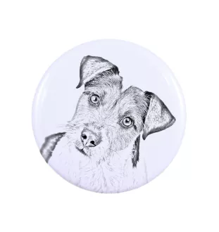 Parson Russell Terrier - Anstecknadel mit Ihrem Hund, fügen Sie Ihr eigenes Foto hinzu, Marke Art-Dog