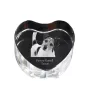 Parson Russell Terrier - Hundebild im Kristall, Kristallherz, einzigartiger Bilderrahmen der Marke Art-Dog