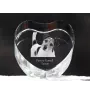 Parson Russell Terrier - Hundebild im Kristall, Kristallherz, einzigartiger Bilderrahmen der Marke Art-Dog