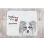 Papillon, Kontinentaler Zwergspaniel - Mauspad mit Druck, personalisiertes Mauspad mit Hund, einzigartiges Gadget für Büroangestellte von Art-Dog.