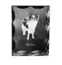 Papillon, Continental Toy Spaniel, Butterfly dog - crystal with a picture of a dog, glass statuette with a picture, unique frame with a picture from Art-Dog brand