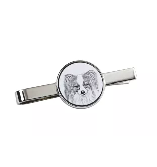 Papillon, Épagneul nain continental papillon - épingle à cravate avec chien, pince à cravate personnalisée, cadeau unique pour homme de la marque Art-Dog