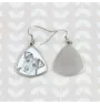 Parson Russell Terrier - dog earrings, hanging earrings with a picture, personalized jewelry with Art-Dog brand print
