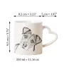 Terrier du révérend Russell, Parson Russell terrier - tasse avec chien, une tasse adorable avec une anse en forme de cœur, un cadeau universel de la marque Art-Dog