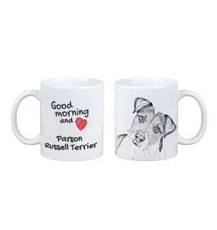 Parson Russell Terrier kubek z psem good morning Art-Dog