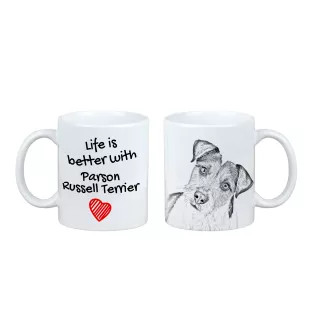 Terrier du révérend Russell, Parson Russell terrier - tasse avec chien, tasse avec photo, cadeau personnalisé de la marque Art-Dog