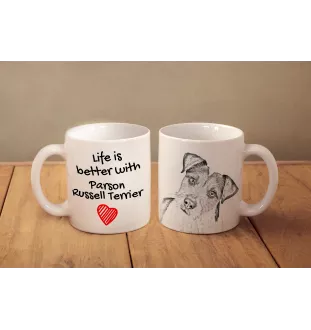 Parson Russell Terrier - Tasse mit Hund, Tasse mit Bild, personalisiertes Geschenk der Marke Art-Dog