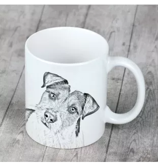 Terrier du révérend Russell, Parson Russell terrier - tasse avec chien, une tasse joyeuse pour les amoureux des chiens, un cadeau personnalisé de la marque Art-Dog