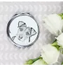 Parson Russell Terrier - Taschenspiegel mit Hund, personalisierter Taschenspiegel, kompakter Spiegel mit Art-Dog-Logo