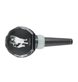 Papillon, Kontinentaler Zwergspaniel - Kristallflaschenverschluss, einzigartiger Weinverschluss mit Foto, personalisiertes Geschenk für Sommelier der Marke Art-Dog