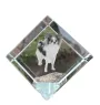 Papillon kostka kryształowa z psem Art-Dog