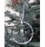 Chien nu du Pérou - boule de Noël en cristal avec une photo, photo de chien dans le cristal, décoration personnalisée pour sapin de Noël de la marque Art-Dog