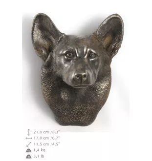 Pembroke Welsh Corgi - Dog statue, hanging bust, unique decoration for dog lover by Art-Dog brand