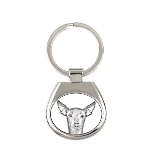 Peruvian Hairless Dog, Peruvian Viringo, Naked Dog - keychain with a dog, keychain with a print, personalized pendant from the Art-Dog brand