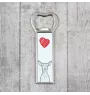 Peruvian Hairless Dog, Peruvian Viringo, Naked Dog - bottle opener with a dog, personalized fridge opener, unique gift for a man by Art-Dog brand