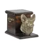 Pembroke Welsh Corgi - urn for dog ashes with a statuette, elegant urn for a dog, unique urn with a bust of a dog by Art-Dog brand