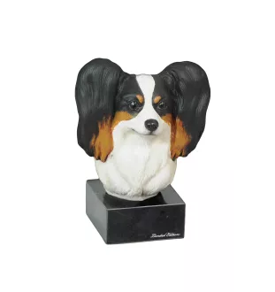 Papillon, Continental Toy Spaniel, Butterfly dog - painted figurine, statue, figure, made by the artist, brand Art-Dog