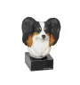 Papillon, Kontinentaler Zwergspaniel - bemalte Figur, Statue, Skulptur, vom Künstler hergestellt, Marke Art-Dog