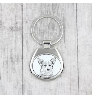 Pembroke Welsh Corgi - keychain with a dog, keychain with a print, personalized pendant from the Art-Dog brand