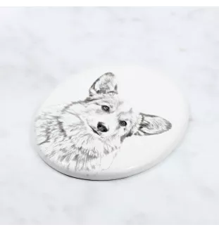 Pembroke Welsh Corgi płyta nagrobna ze zdjęciem psa Art-Dog