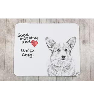 Pembroke Welsh Corgi - mouse pad with print, personalized dog-themed mouse pad, unique gadget for an office worker by Art-Dog brand