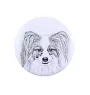 Papillon, Épagneul nain continental papillon - bijoux pour femmes avec l'image d'un chien, produit fait à la main, possibilité d'ajouter sa propre photo, marque Art-Dog