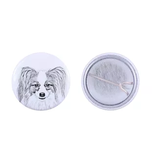 Papillon przypinka z psem mała Art-Dog