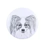 Papillon, Épagneul nain continental papillon - aimant avec un œil de chien, exceptionnellement léger, aimant puissant, produit fabriqué à la main par la marque Art-Dog