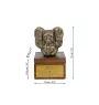 Papillon, Épagneul nain continental papillon - urne pour les cendres du chien avec une statuette, petite urne pour chien, urne personnalisée avec le buste du chien de la marque Art-Dog