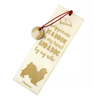 Papillon, Kontinentaler Zwergspaniel - Lesezeichen mit Hund, personalisiertes Lesezeichen, Hundeaccessoire für Leser der Marke Art-Dog