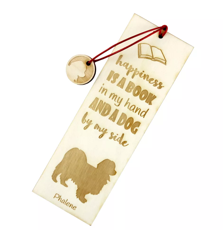 Papillon, Épagneul nain continental papillon I - marque-page pour livre avec chien, marque-page personnalisé, accessoire canin pour les lecteurs de la marque Art-Dog