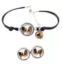 Papillon, Continental Toy Spaniel, Butterfly dog - a set of jewelry with your photo, a woman's ornament, handmade item, a product made with passion for creating the Art-Dog brand.