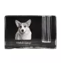 Pembroke Welsh Corgi - Stifthalter, Kristallorganizer mit Hundefoto, einzigartige Schreibtischdekoration der Marke Art-Dog