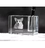 Pembroke Welsh Corgi - Stifthalter, Kristallorganizer mit Hundefoto, einzigartige Schreibtischdekoration der Marke Art-Dog