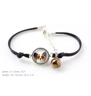 Papillon, Continental Toy Spaniel, Butterfly dog - a set of jewelry with your photo, a woman's ornament, handmade item, a product made with passion for creating the Art-Dog brand.
