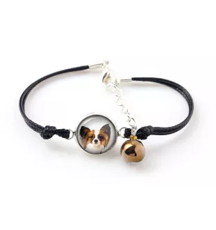Papillon, Continental Toy Spaniel, Butterfly dog - a set of jewelry with your photo, a woman's ornament, handmade item, a product made with passion for creating the Art-Dog brand.