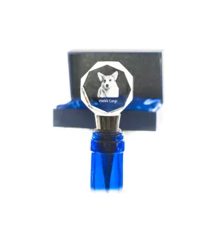 Pembroke Welsh Corgi - Flaschenverschluss, Weinverschluss aus Kristall mit Foto, personalisiertes Geschenk für Barkeeper der Marke Art-Dog