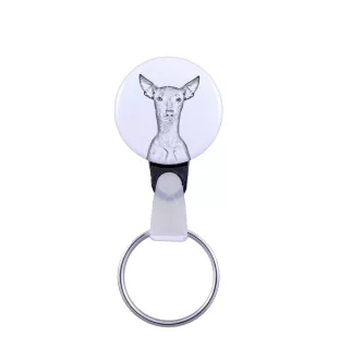 Chien nu du Pérou - porte-clés avec l'image d'un chien, pendentif avec la propre graphique de la marque Art-Dog