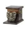 Papillon, Épagneul nain continental papillon - urne pour les cendres d'un chien avec une statuette, une urne élégante pour chien, une urne exceptionnelle avec un buste de chien de la marque Art-Dog