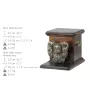 Papillon, Continental Toy Spaniel, Butterfly dog - urn for dog ashes with a statuette, elegant urn for a dog, unique urn with a bust of a dog by Art-Dog brand