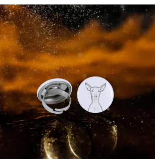 Chien nu du Pérou - bijoux pour femmes avec l'image d'un chien, produit fait à la main, possibilité d'ajouter sa propre photo, marque Art-Dog