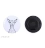 Peruvian Hairless Dog, Peruvian Viringo, Naked Dog - magnet with a dog's pupil, exceptionally light, strong magnet, handmade product by the Art-Dog brand